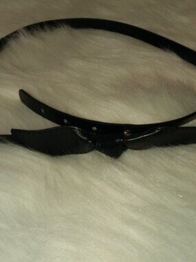 Black Bow Belt Sz 4 Like New!